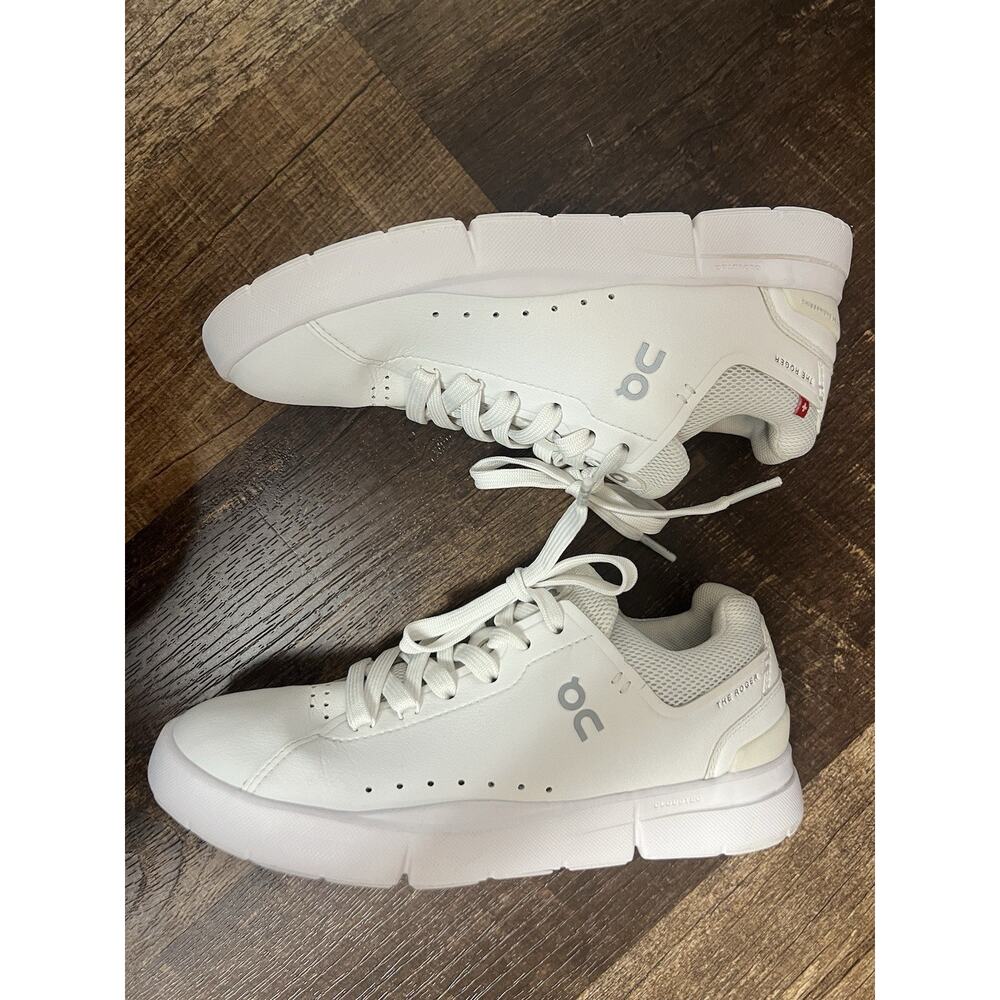 ON CLOUD THE ROGER ADVANTAGE Women's White Athletic Sneaker Shoes size 5.5 - Picture 3 of 9